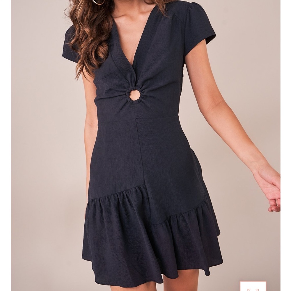 Keyhole black dress